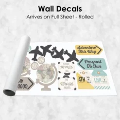 Big Dot Of Happiness World Awaits - Peel And Stick Map Vinyl Wall Art Stickers - Wall Decals - Set Of 20 -Home Improvement Store GUEST 58ce3393 c64e 4f37 919e 1bf00f4dd058