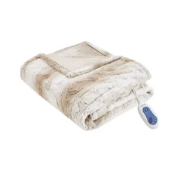 50"x70" Marselle Oversized Faux Fur Electric Throw Blanket - Beautyrest -Home Improvement Store GUEST 58f11e16 5069 4323 ab05 c74f19333fb9