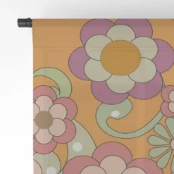 Mirimo Nostalgic 70s In Orange Single Panel Sheer Window Curtain - Deny Designs -Home Improvement Store GUEST 5a6adda4 c0c2 438f 98b7 dbd981b548d0