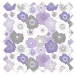 Bacati - Watercolor Floral Purple Gray Cotton Printed Single Window Curtain Panel -Home Improvement Store GUEST 5b6c2f3f 5413 4b4a b3f0 753502b54eb7