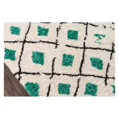 3'6"x5'6" Geometric Tufted Accent Rug Green - Novogratz By Momeni -Home Improvement Store GUEST 5bac471a 2432 48b2 b35d 980146238a15