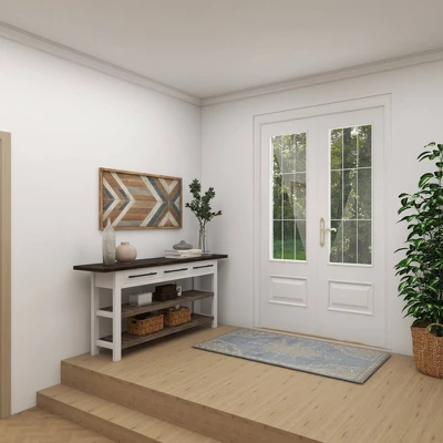 Wood Geometric Handmade Southwestern Wall Decor Gray - Olivia & May 12 Wood Geometric Handmade Southwestern Wall Decor Gray - Olivia & May - Image 10