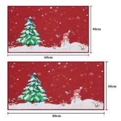 Trinity Snow Man Christmas Tree Xmas Welcome Doormat -Home Improvement Store GUEST 5de47a8d 4711 4120 b960 e8a51e497669