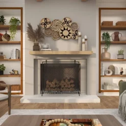 Metal Plate Wall Decor With Black Patterns Brown - Olivia & May -Home Improvement Store GUEST 5e951f95 752b 4b0d b74b e0b0f5d8a683