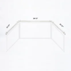 Kenney Mission 3/4" Decorative Bay Window Double Curtain Rod 18 Kenney Mission 3/4" Decorative Bay Window Double Curtain Rod -Home Improvement Store GUEST 60e56079 30ef 460d ada9 4a185d6cc034