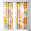 Gale Switzer Happiness Blooms Single Panel Sheer Window Curtain - Deny Designs