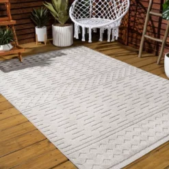 Xlendi High-Low Pile Moroccan Geometric Indoor/Outdoor Area Rug - JONATHAN Y -Home Improvement Store GUEST 625b626e 417f 496d ab32 a030d3f689f3