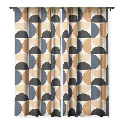 Color Poems Bold Minimalism XII Single Panel Sheer Window Curtain - Society6 4 Color Poems Bold Minimalism XII Single Panel Sheer Window Curtain - Society6 - Image 2