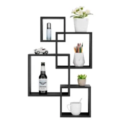 28.35" X 18" Blocchetto Intersecting Cubes Wall Shelf Unit - Danya B. -Home Improvement Store GUEST 639870b9 0074 42b9 bc98 4ed760f296bc