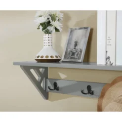 36" Middlebury Coat Hook With Shelf Gray - Alaterre Furniture 13 36" Middlebury Coat Hook With Shelf Gray - Alaterre Furniture -Home Improvement Store GUEST 648a70d0 3e2f 43c6 aaa3 0fdbfe83c2c4