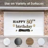 Big Dot Of Happiness Adult 80th Birthday - Gold - Peel And Stick Birthday Party Decoration - Wall Decals Backdrop -Home Improvement Store GUEST 64aa8b06 5e9a 445b 92e8 1217513e12d5