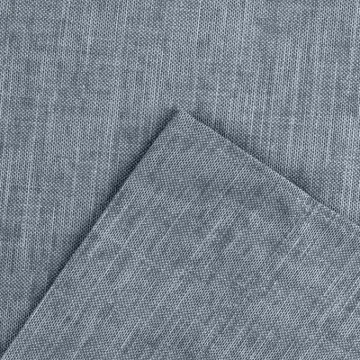 Ellis Lisa Solid Color Premium Poly Cotton Duck Fabric Tailored Tiers Dusty Blue 5 Ellis Lisa Solid Color Premium Poly Cotton Duck Fabric Tailored Tiers Dusty Blue - Image 3