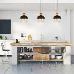 7.5" Metal Adjustable Nixon Drop Globe Pendant (Includes Energy Efficient Light Bulb) Brass - JONATHAN Y -Home Improvement Store GUEST 662299d7 14f7 4f9b bcb8 008a3e7f58a8