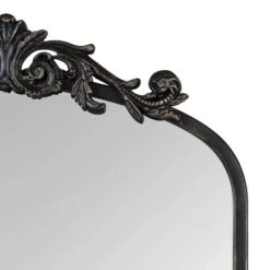 19" X 30.7" Arendahl Arch Wall Mirror Black - Kate & Laurel All Things Decor -Home Improvement Store GUEST 6637f524 38ba 42b9 be0d 3234bab1b465