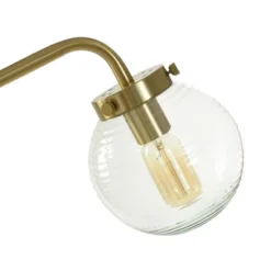 Reagan Contemporary Ribbed Glass Globular Shade Floor Lamp Antique Brass Finish - StyleCraft -Home Improvement Store GUEST 66f90b30 229b 4f8b 95de f03fba584c28