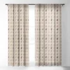 Iveta Abolina Peace Hands Tan 120" X 50" Single Panel Sheer Window Curtain - Deny Designs -Home Improvement Store GUEST 6782c90a d7f9 45a4 a7aa 4a70622ead1b