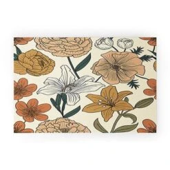 Emanuela Carratoni Spring Floral Mood Looped Vinyl Welcome Mat - Society6 -Home Improvement Store GUEST 681b8ef3 c03b 4580 ac40 424cde3c413f