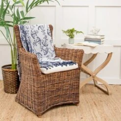 C&F Home Chenille Anchor Woven 50" X 60" Throw Blanket With Fringe -Home Improvement Store GUEST 698641c2 7aea 4eb6 a84f 039399523815