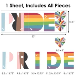 Big Dot Of Happiness So Many Ways To Be Human - Peel And Stick Pride Party Standard Banner Wall Decals - Pride -Home Improvement Store GUEST 69b11453 e152 4cc7 a4aa 62d3b3006abf