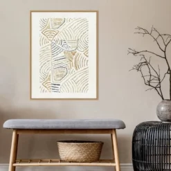 22" X 30" Dreamy Geo II By Aimee Wilson Framed Canvas Wall Art Light Brown - Amanti Art -Home Improvement Store GUEST 6a4839e7 9390 4c5a bb8d 2d7e71c5d0d5