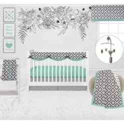 Bacati - Love Grey/Mint Window Valance -Home Improvement Store GUEST 6bcf9c5c c1b7 4113 ad7b 681995ab7925