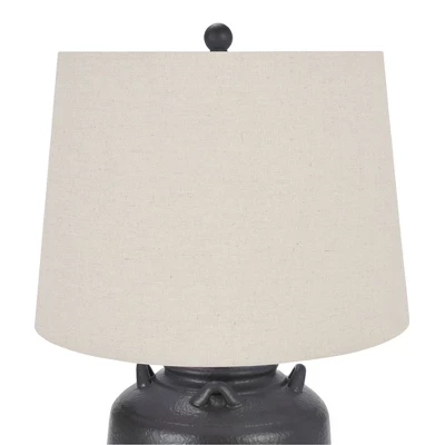 24" Ceramic Jug Farmhouse Table Lamp - Nourison 8 24" Ceramic Jug Farmhouse Table Lamp - Nourison - Image 6