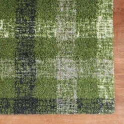 2'x3' ColorStar Sketch Plaid Door Mat Green - Bungalow Flooring -Home Improvement Store GUEST 6ec00e7c ec66 42f0 818a d65b24e9d72a