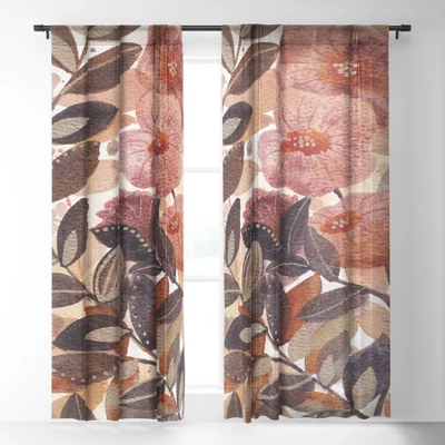 Viviana Gonzalez Nature Love Botanical 3 Single Panel Sheer Window Curtain - Deny Designs 3 Viviana Gonzalez Nature Love Botanical 3 Single Panel Sheer Window Curtain - Deny Designs