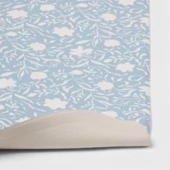 60" X 20" Floral Comfort Runner Mat Blue - Threshold™ -Home Improvement Store GUEST 6f9e8822 4bc9 4efa a40f b95c782d1456