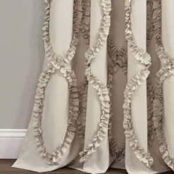 1pc 54"x84" Light Filtering Avon Curtain Panel Beige - Lush Décor -Home Improvement Store GUEST 6fa000ec 60ab 41fb 8edc 6096ac2c4dbd