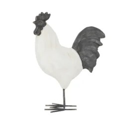 Magnesium Oxide French Country Polystone Chicken Garden Sculpture White - Olivia & May -Home Improvement Store GUEST 7075ebd4 6004 48be a90c 4fbbb68978e5