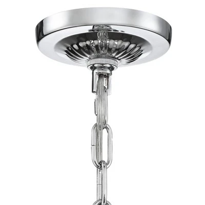 Vienna Full Spectrum Calylah Chrome Chandelier 21 1/2" Wide Modern Tiered Crystal 8-Light Fixture For Dining Room House Foyer Kitchen Island Entryway 6 Vienna Full Spectrum Calylah Chrome Chandelier 21 1/2" Wide Modern Tiered Crystal 8-Light Fixture For Dining Room House Foyer Kitchen Island Entryway - Image 4