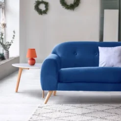 8.66" Petite Ceramic Orb Base Bedside Table Desk Lamp With Matching Tapered Drum Fabric Shade Orange - Creekwood Home -Home Improvement Store GUEST 73143399 a041 45c8 8c39 3365e153ee3f