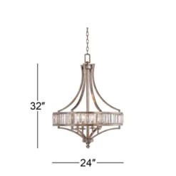 Vienna Full Spectrum Soft Silver Chandelier 24" Wide Crystal Glass 4-Light Fixture For Dining Room House Kitchen Bedroom 14 Vienna Full Spectrum Soft Silver Chandelier 24" Wide Crystal Glass 4-Light Fixture For Dining Room House Kitchen Bedroom -Home Improvement Store GUEST 7393f249 f54a 47ee b388 b1dc8d26a605