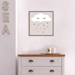 16" X 16" Nap Time II By Victoria Barnes Framed Canvas Wall Art Gray Wash - Amanti Art -Home Improvement Store GUEST 73b47f88 e7be 4a6a 8969 f85595ee2541