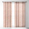 Little Arrow Design Co Watercolor Plaid Terracotta Single Panel Sheer Window Curtain - Deny Designs -Home Improvement Store GUEST 74db139e 6c88 4846 a996 63042f758482