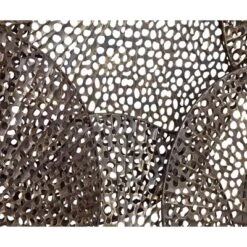 Metal Plate Overlapping Perforated Wall Decor Black - Olivia & May -Home Improvement Store GUEST 76bfc9eb 849b 469f 88f3 5f277258699f