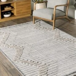 NuLOOM Amara Geometric High/Low Tasseled Area Rug -Home Improvement Store GUEST 77221626 75da 41bb add5 59f04148498c