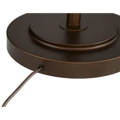 Franklin Iron Works Luz Industrial Torchiere Floor Lamp Standing 72 1/2" Tall Oil Rubbed Bronze Clear Glass For Living Room Bedroom Office House Home -Home Improvement Store GUEST 7729bd26 d2cd 45da 9307 538a6f14a330