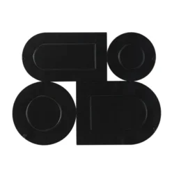 21" X 28" Bamboo Geometric Shapes Wall Decor With Slatted Wood Design Brown - The Novogratz -Home Improvement Store GUEST 77cd924c 80e3 4bc8 8908 58da8c61e0a8