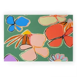 Sandrapoliakov VINTAGE GARDEN GREEN Welcome Mat - Society6 -Home Improvement Store GUEST 790e4547 d831 469e bba0 2f6fe160b745