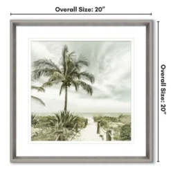 Americanflat Path To The Beach 20"x20" Pewter Framed Print Under Glass -Home Improvement Store GUEST 79dedd4e 88a1 4995 b1e3 2a9b2531f729