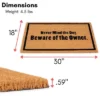 BirdRock Home Beware Of Owner Coir Front Door & Entry Doormat - 18" X 30" -Home Improvement Store GUEST 7aa9e96c f856 4635 8d29 0bc24ddd8b24