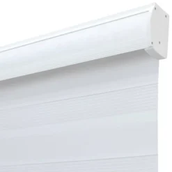 1pc Light Filtering Cordless Zebra Window Shade With Fabric Roller Valance White - Lumi Home Furnishings 17 1pc Light Filtering Cordless Zebra Window Shade With Fabric Roller Valance White - Lumi Home Furnishings -Home Improvement Store GUEST 7c0bfa1f 99f2 49c5 b922 fc6ce6ddacee