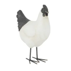 Magnesium Oxide French Country Polystone Chicken Garden Sculpture White - Olivia & May -Home Improvement Store GUEST 7ce6f561 1644 42f0 b444 c702f5e9ad10