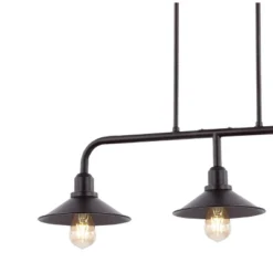34.25" LED 3-Light Cade Metal Farmhouse Industrial Pendant Oil Rubbed Bronze - JONATHAN Y -Home Improvement Store GUEST 7ce8605a e80d 438d 9533 8c989e7a7a2d