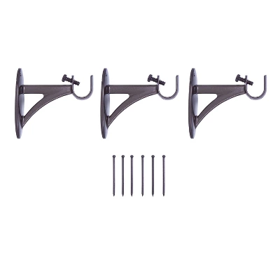 Kenney Fast Fit Easy Install Carey 5/8" Decorative Window Curtain Rod 3 Kenney Fast Fit Easy Install Carey 5/8" Decorative Window Curtain Rod