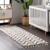 2'8"x8' Rumi High-Low Chevron Tassel Area Rug Beige Runner - NuLOOM -Home Improvement Store GUEST 7e82ed65 3a09 4dd5 a3cc 572ce3c17f80
