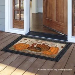 Briarwood Lane Gather Together Thanksgiving Doormat Primitive Pum -Home Improvement Store GUEST 7ecb6b47 155c 4b1c 8669 b0a6fef11952