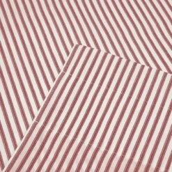 Ellis Curtain Plaza Classic Ticking Stripe Printed On Natural Ground 1.5" Rod Pocket Tailored Valance 58" X 15" Brick -Home Improvement Store GUEST 7f74f97e 150a 4d50 b679 10eb367b5b0c